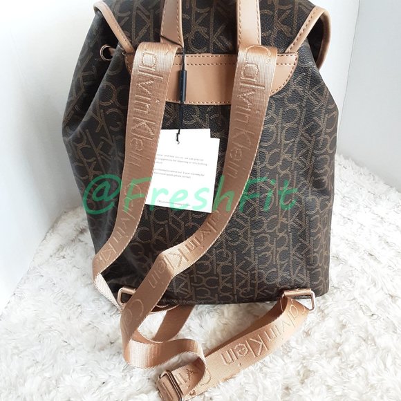 ?Calvin Klein Luggage Tablet Backpack CK Monogram NWT main image 5
